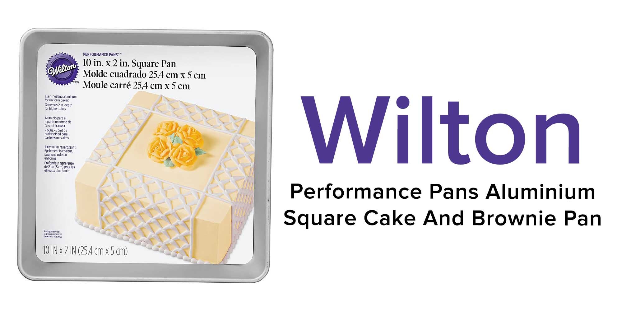 Performance Square Pan Silver 10x2inch