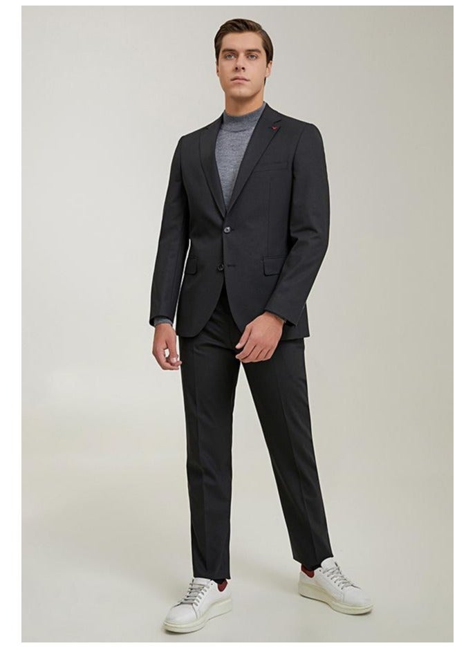 Ds Damat Black Classic Suit -41% Wool