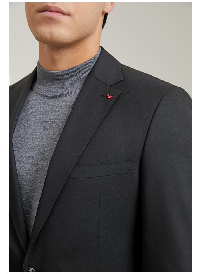 Ds Damat Black Classic Suit -41% Wool