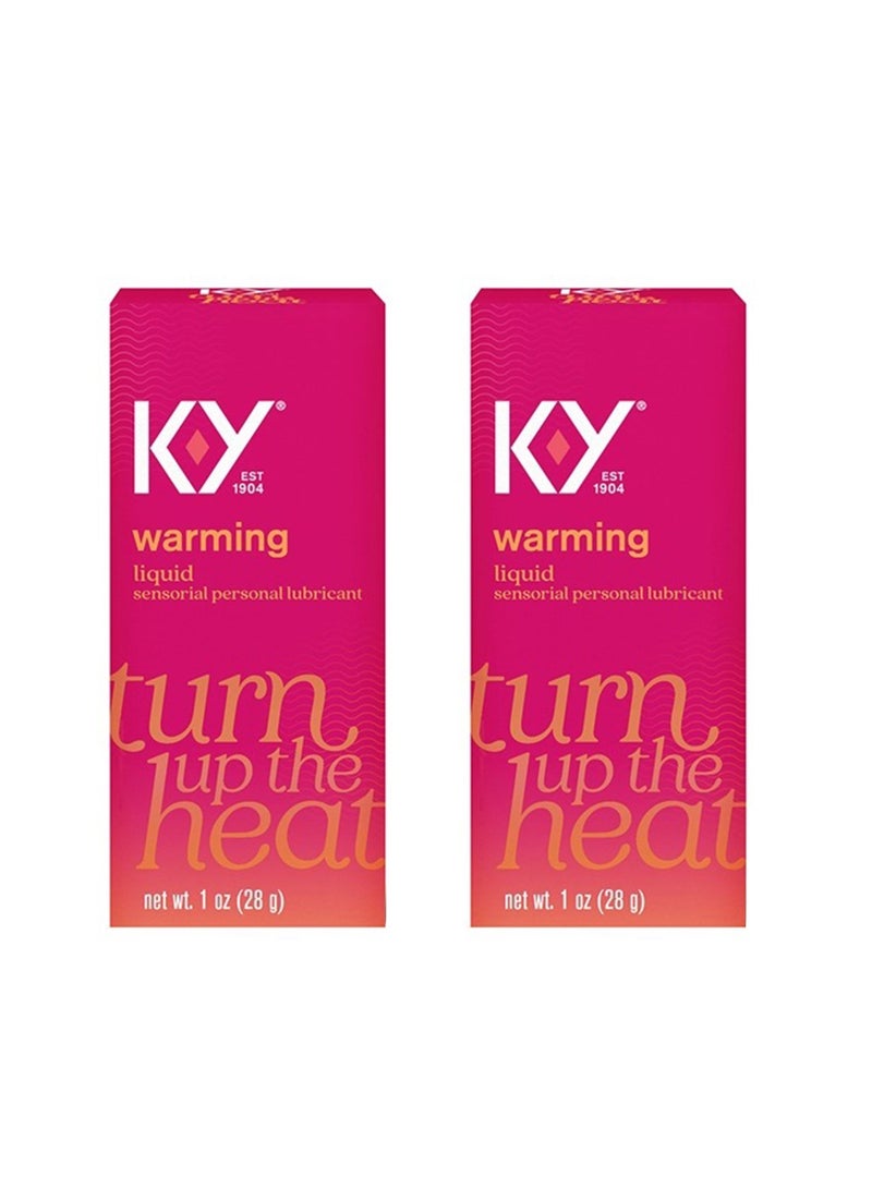 Warming Liquid Lubricant, 1 oz.- Pack Of 2