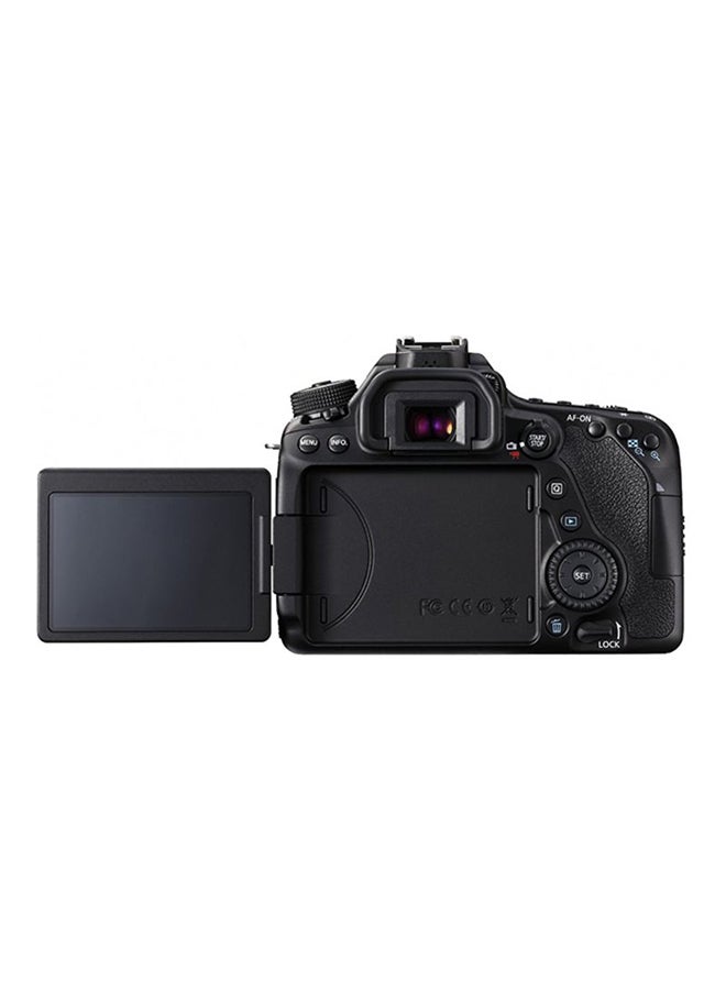 EOS 80D DSLR 24.2MP ,LCD Touchscreen And Built-In Wi-Fi Black ( Body Only )