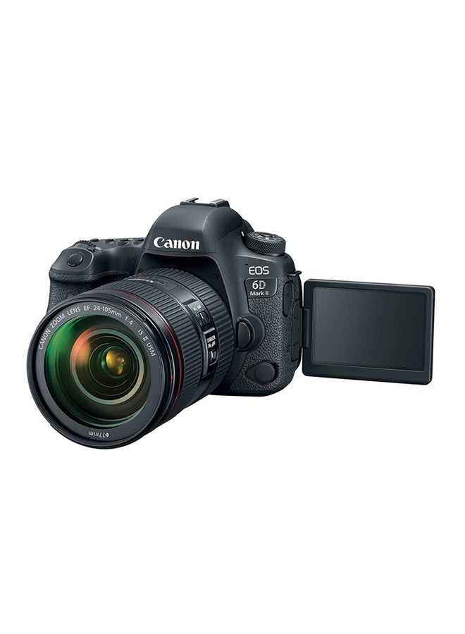 EOS 6D Mark II DSLR With EF 24-105mm f/4L IS II USM Lens 26.2MP LCD Touchscreen