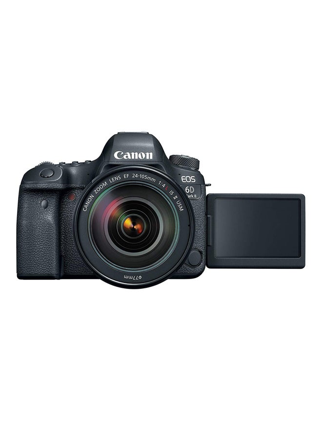 EOS 6D Mark II DSLR With EF 24-105mm f/4L IS II USM Lens 26.2MP LCD Touchscreen