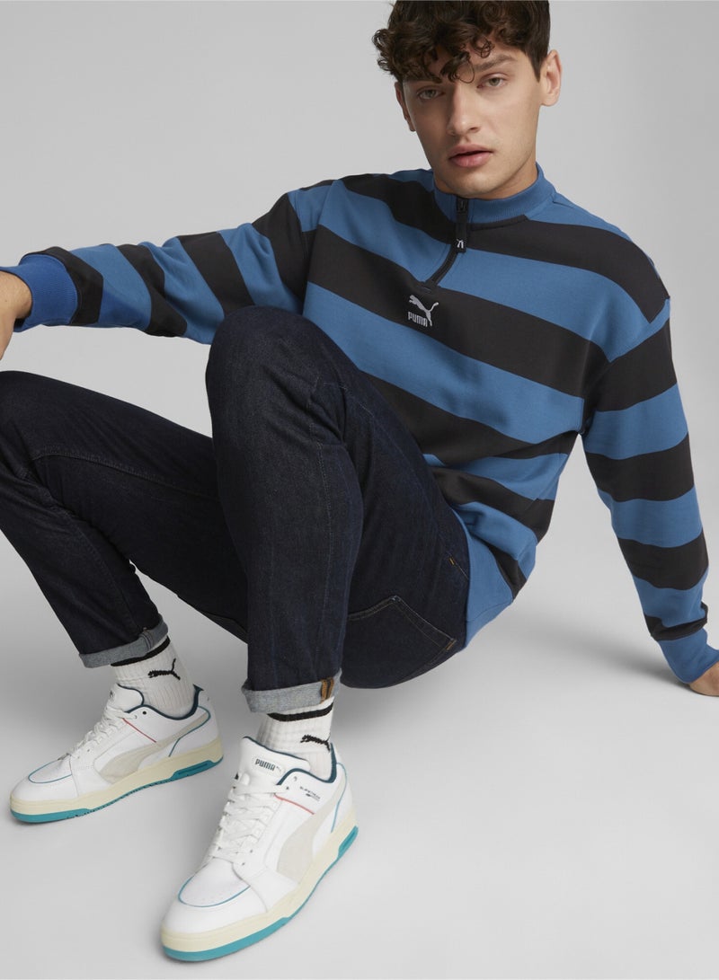 SWxP Mens Printed Crew Neck Sweatshirt