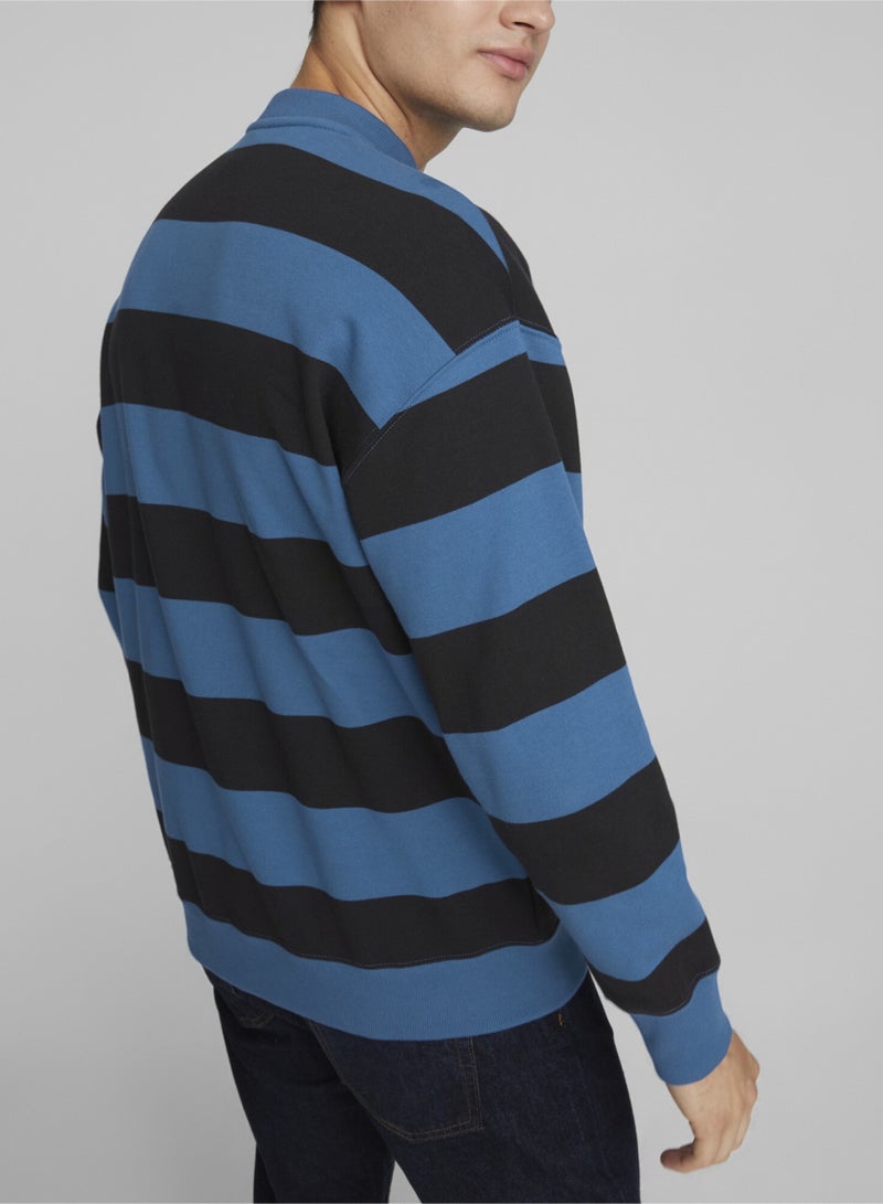 SWxP Mens Printed Crew Neck Sweatshirt