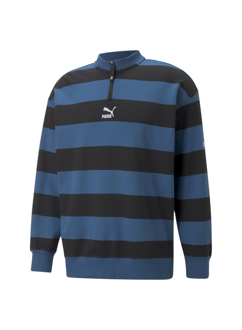 SWxP Mens Printed Crew Neck Sweatshirt