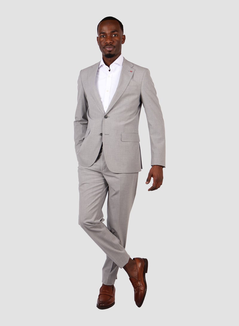 DS Damat Light Grey Classic Suit -41% Wool