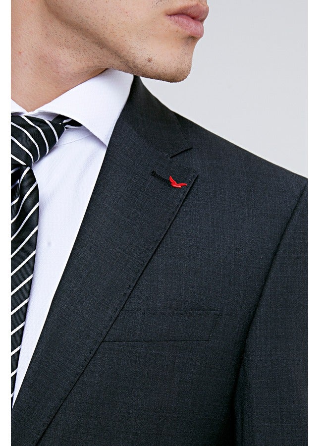 Ds Damat Dark Grey Classic Suit -41% Wool