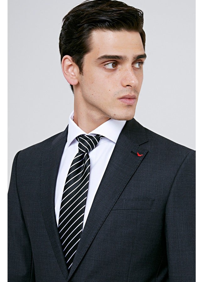 Ds Damat Dark Grey Classic Suit -41% Wool