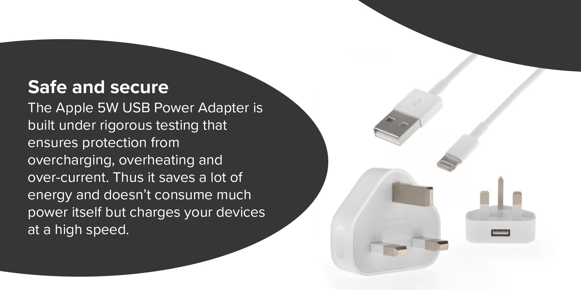 USB Power Adapter 5W White