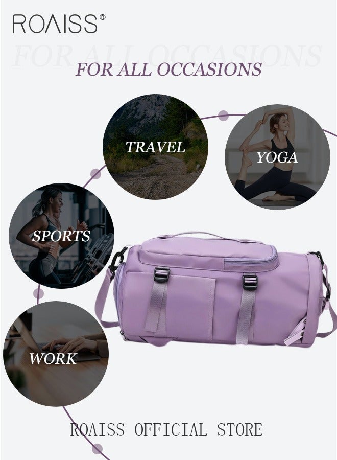 Multipurpose Gym Duffel Bag Sports Backpack Portable Waterproof Luggage Handbag Wet and Dry Separation Shoes Compartment Crossbody Bag for Women Yoga Travel