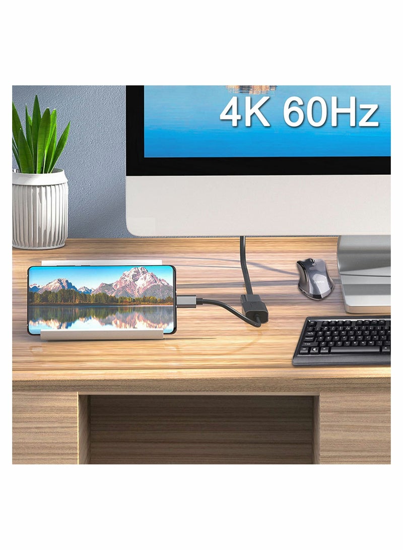 USB Type C to HDMI Adapter Type-C Converter 60Hz 4K Resolution Compatible with MacBook Pro 2019/2018/2017, Air Galaxy XPS15 Surface Book and More