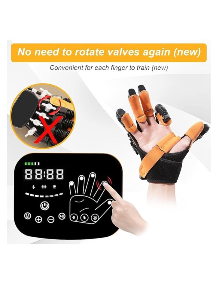 COOLBABY Upgraded Finger Rehabilitation Robot Gloves,rehabilitation Gloves (Left-XL)