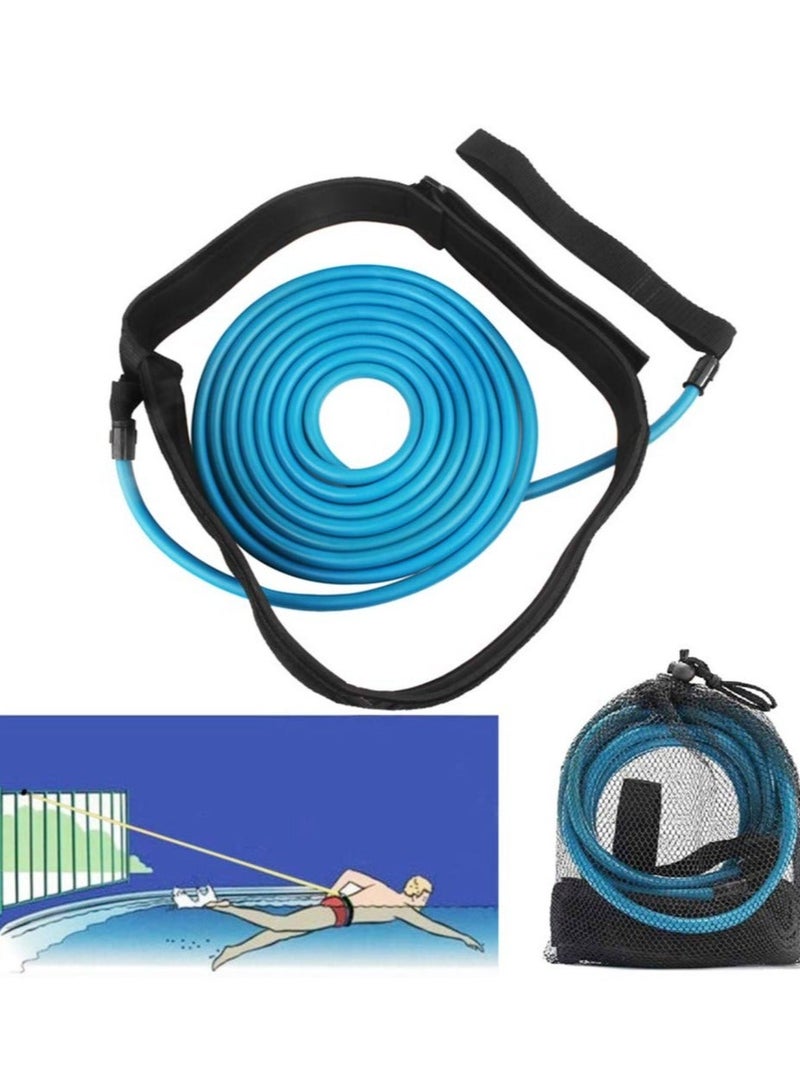 Swim Training Belt Swim Training Leash, Swim Tether Stationary Swimming,  Swim Harness Static Swimming Belt, Swim Bungee Cords Resistance Bands