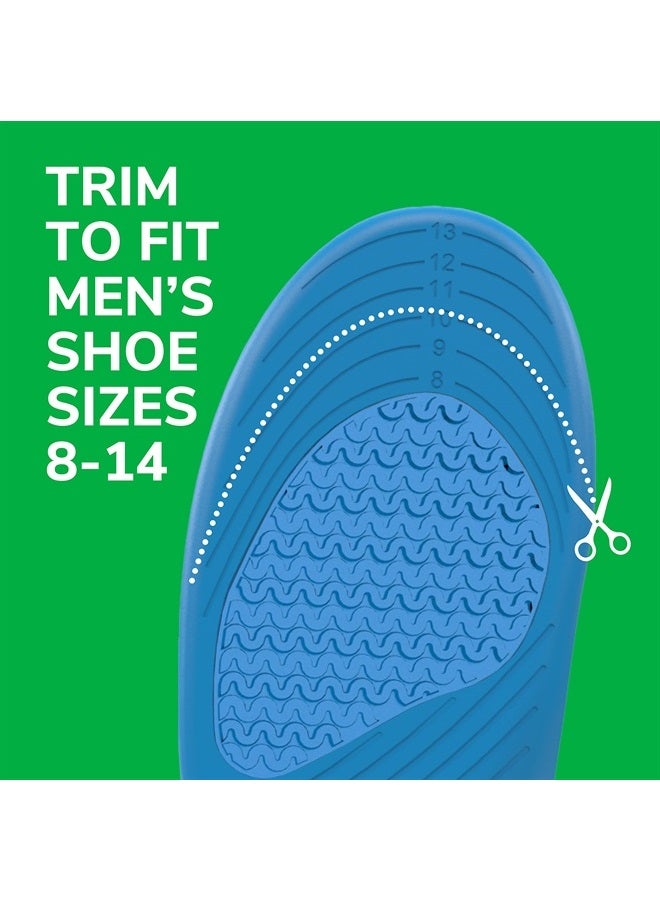 Sport & Fitness All-Purpose Comfort Insoles,Men's, 1 Pair, Trim to Fit Inserts
