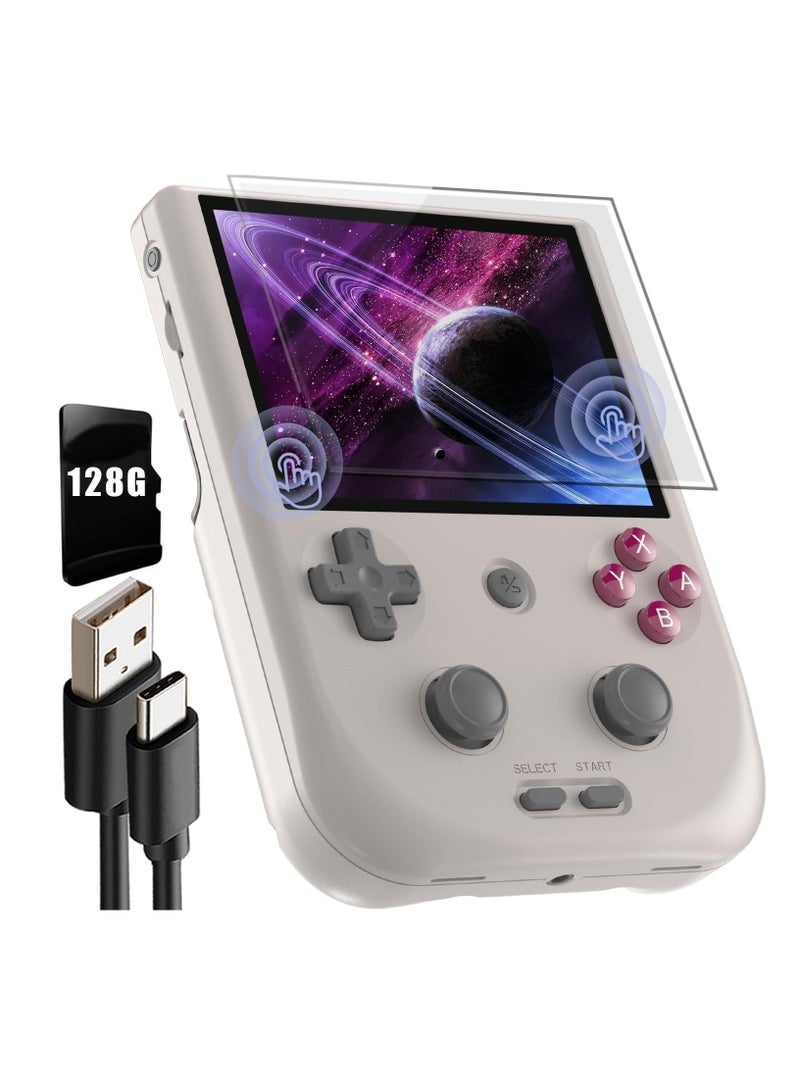 RG405V Retro Handheld Game Console, Unisoc Tiger T618 Android 12 System 4.0 Inch IPS Touch Screen Support 5G WiFi Bluetooth 5.0 with 128G TF Card 3172 Games 5500mAh Battery