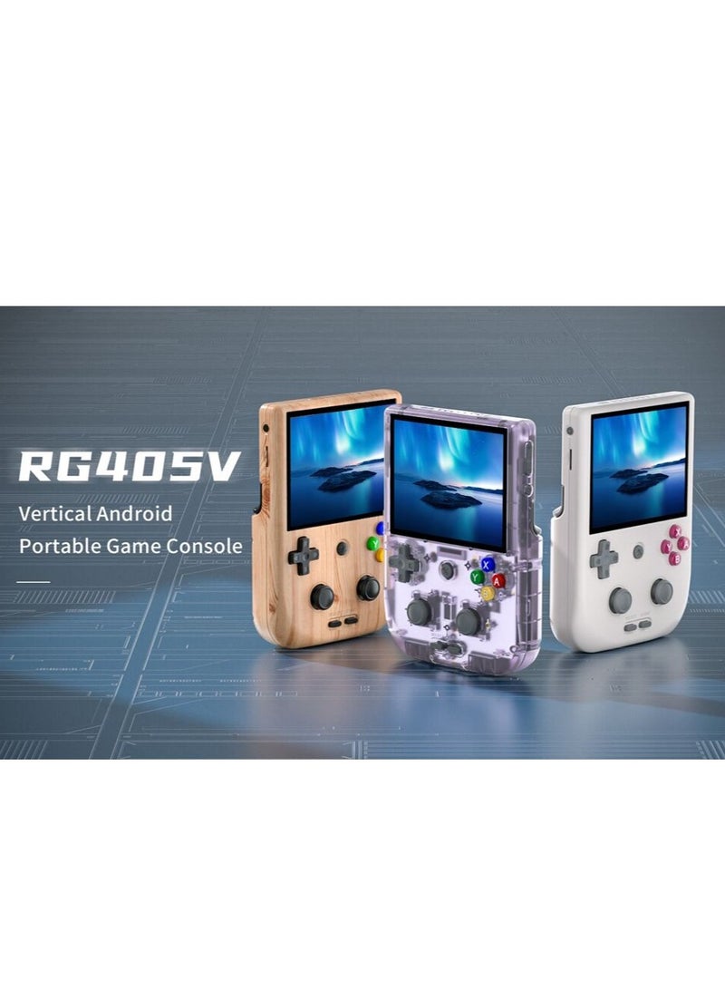 RG405V Retro Handheld Game Console, Unisoc Tiger T618 Android 12 System 4.0 Inch IPS Touch Screen Support 5G WiFi Bluetooth 5.0 with 128G TF Card 3172 Games 5500mAh Battery