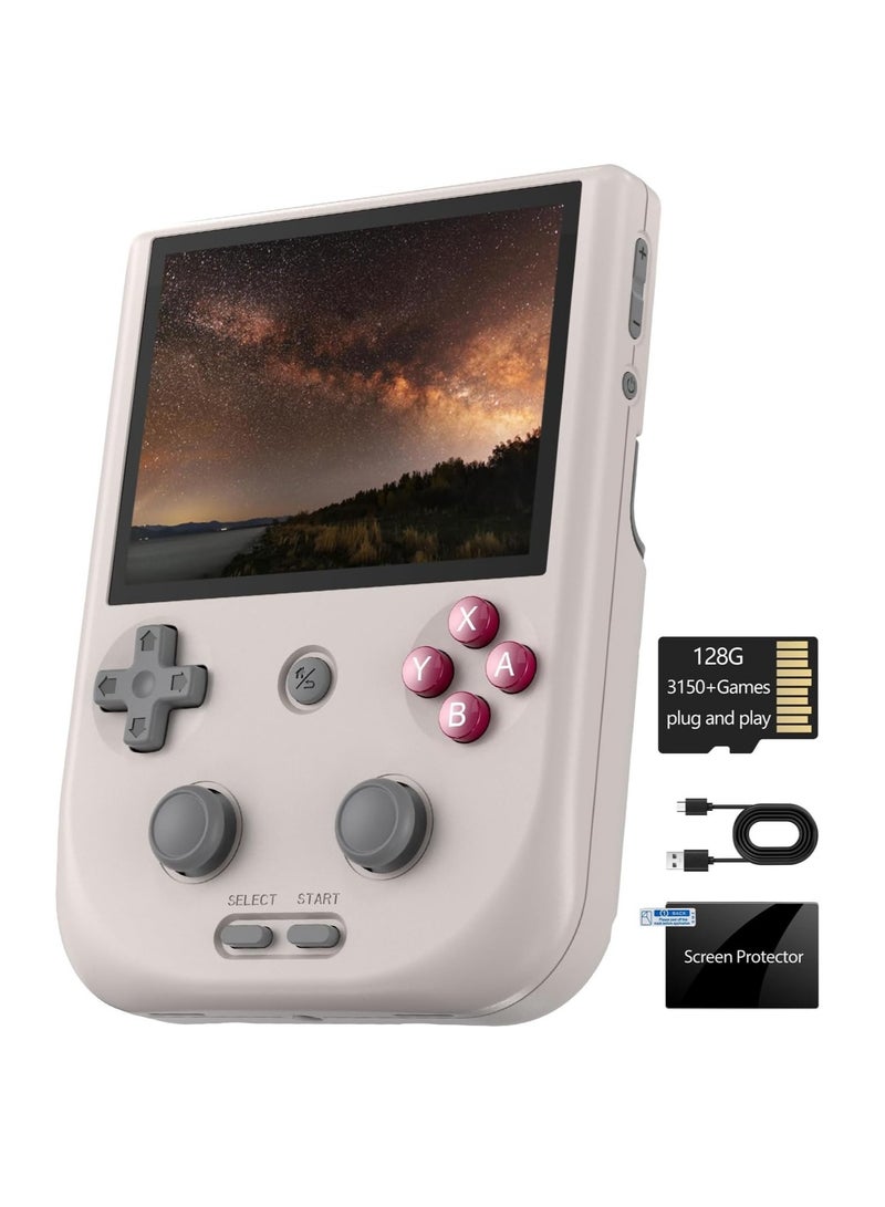 RG405V Retro Handheld Game Console, Unisoc Tiger T618 Android 12 System 4.0 Inch IPS Touch Screen Support 5G WiFi Bluetooth 5.0 with 128G TF Card 3172 Games 5500mAh Battery