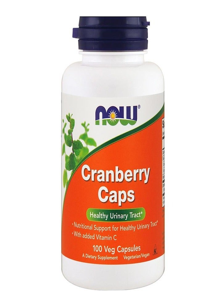 Now Cranberry Caps Healthy Urinary Tract Dietary Supplement Vegetable 100 Capsules - Vegan