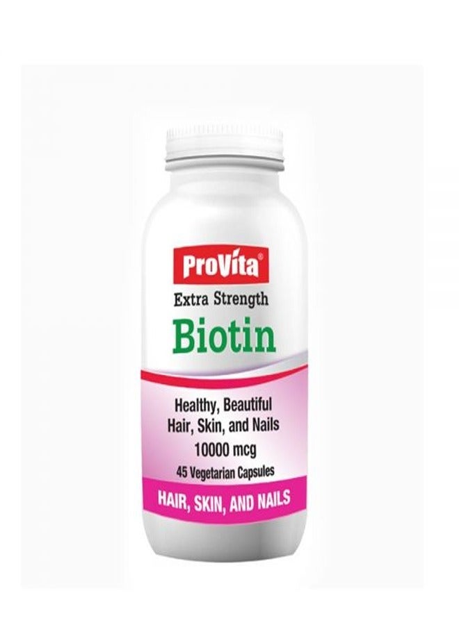 Provita Biotin 10000 Mcg Capsules, 45 Pieces