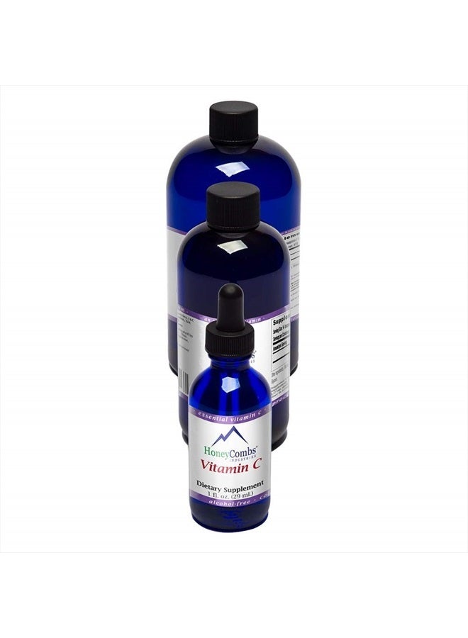 Vitamin C Liquid – Alcohol-Free Oral Vitamin C Drops - Liquid Vitamin C for Skin, Bones & Joint Health – Vitamin C Immune Supplement – Vegan, Non-GMO Vitamin Liquid Extract for Kids & Adults (1 oz.)