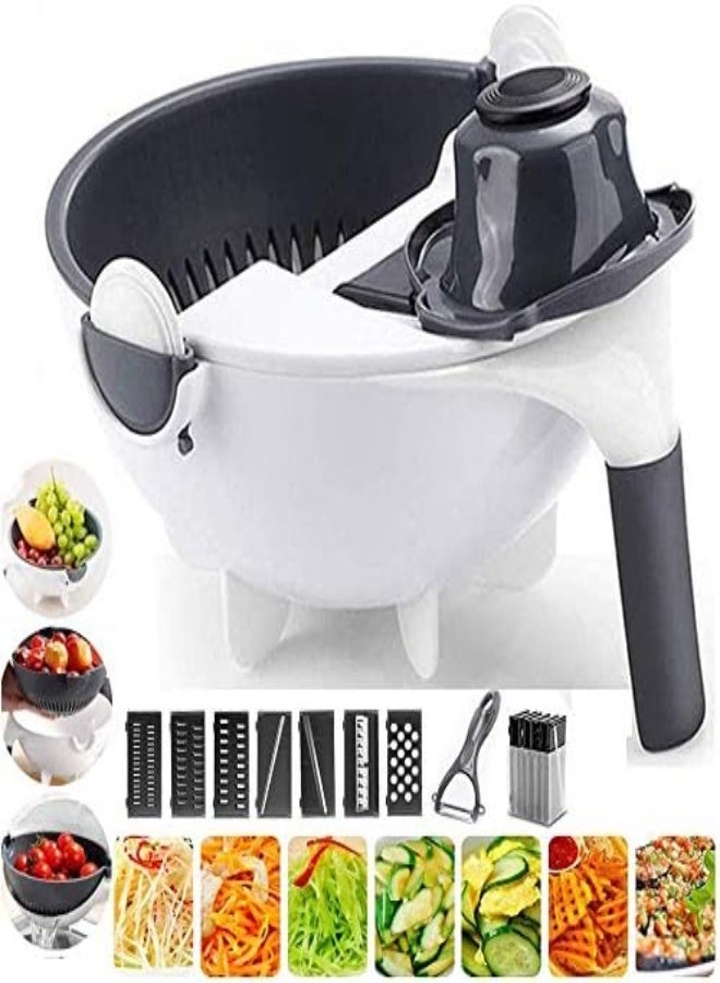 Drain Basket Large Capacity Vegetables Chopper Portable Slicer Kitchen Tool