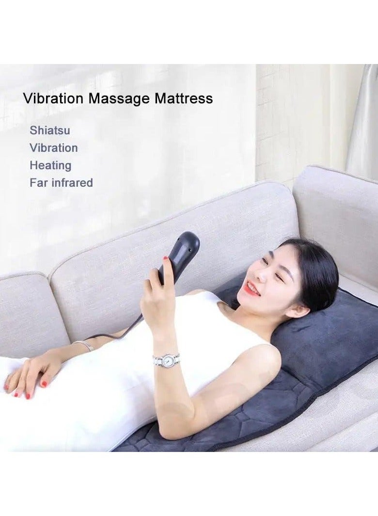 Whole Body Vibrating Massage Pad - Massage Heating Pad, 10 vibrating Motor Massage mattress Pad