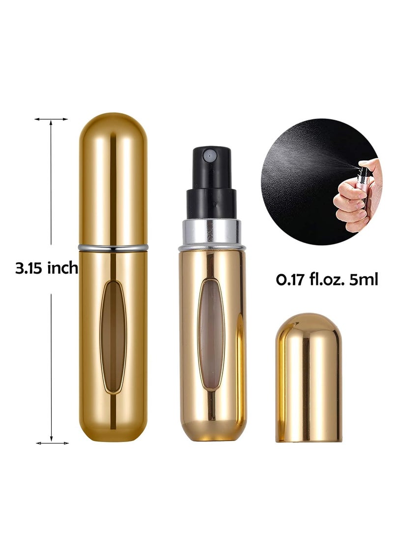 VONOVO portable mini refillable perfume atomizer bottle atomizer travel size spray bottles accessories 5 sets of 5 ml / 0.2 oz