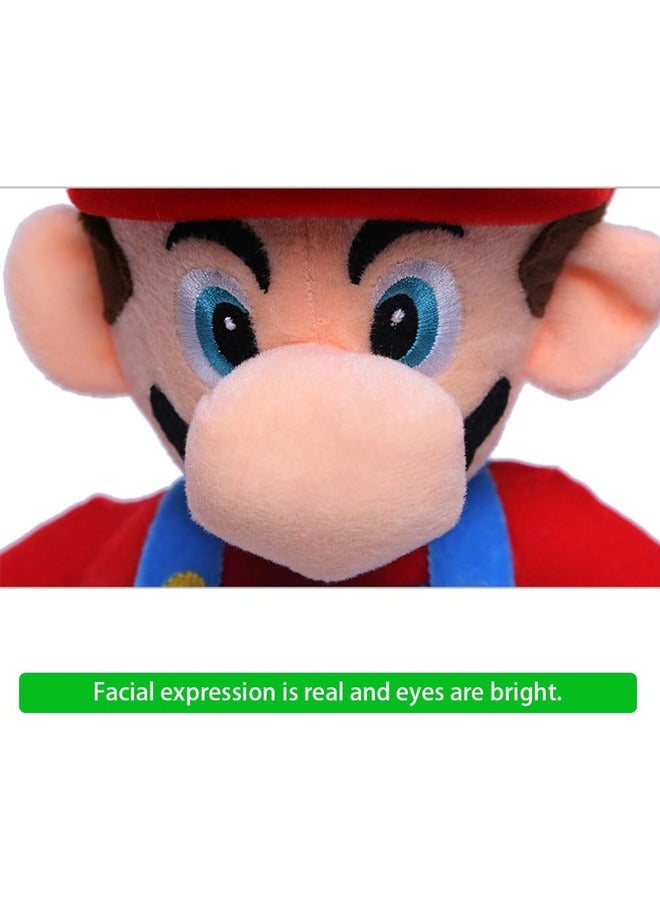 35 cm Super Cute Mario Cartoon Character, Plush Stuffed Soft Toy for Kids