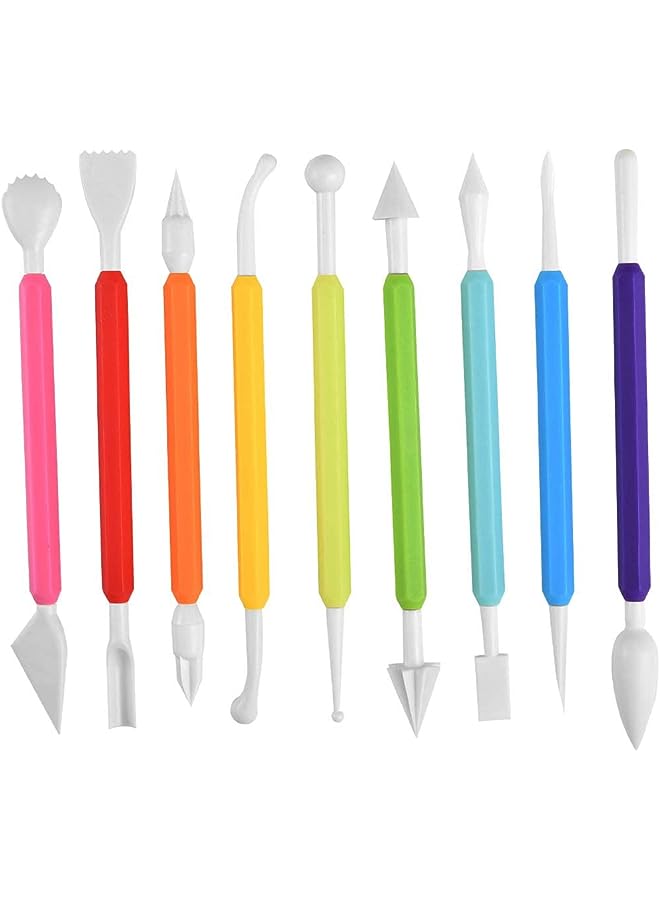 Pcs Icing Fondant Tools Set for Cake Decorating, Modelling Fondant Kit with 18 Different Shapes Sculpting for Flower Paste, Modelling Clay, Sugar Craft Tool, Baker Accessories Cakes