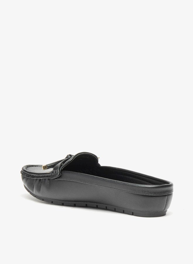 Women's Bow Accent Slip-On Mules