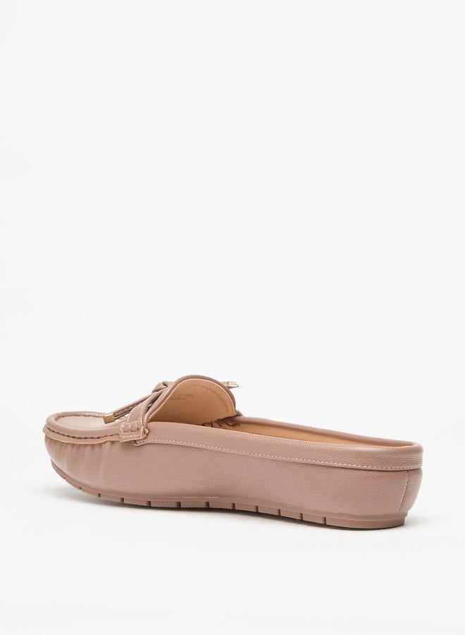 Women's Bow Accent Slip-On Mules