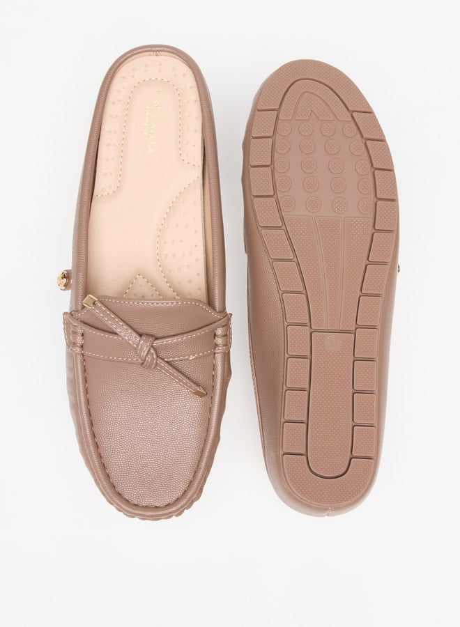 Women's Bow Accent Slip-On Mules