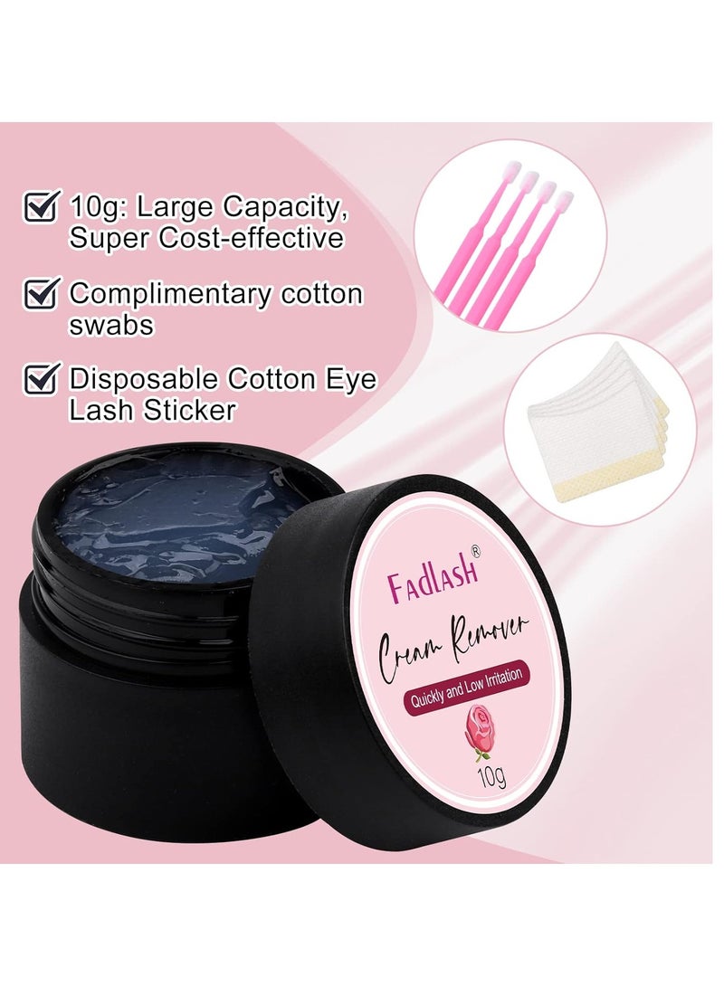 Eyelash Extension Remover 10g Lash Extension Remover Dissolves Powerful for Lash Extensions Lash Glue Remover Low Irritation for Sensitive Skin(Rose)