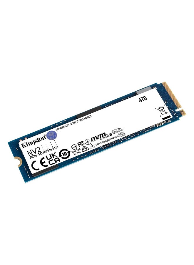 NV2 4TB M.2 2280 NVMe Internal SSD, Up to 3500MB/s Read / 2800MB/s Write Speed, Gen 4x4 NVMe PCIe Performance, 2.17G Vibration Operating | SNV2S/4000G 4 TB