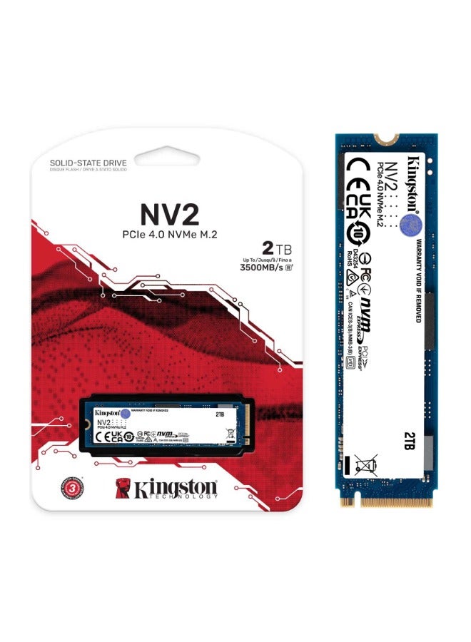 NV2 2TB M.2 2280 NVMe Internal SSD | PCIe 4.0 Gen 4x4 | Up to 3500 MB/s - SNV2S/2000G 2 TB