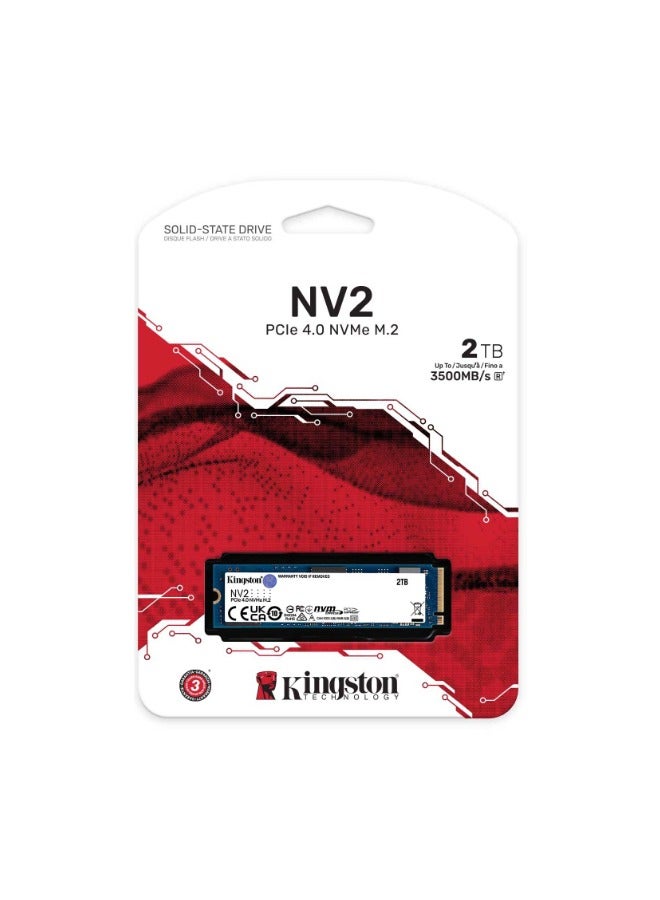 NV2 2TB M.2 2280 NVMe Internal SSD | PCIe 4.0 Gen 4x4 | Up to 3500 MB/s - SNV2S/2000G 2 TB