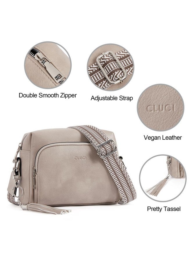 Crossbody Purses For Women Trendy Vegan Leather Crossbody Bags Shoulder Handbags With Adjustable Wide Strap