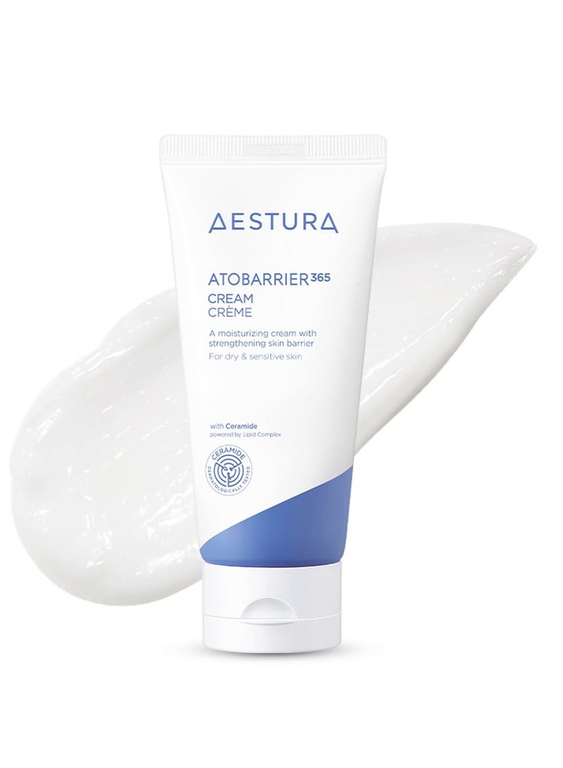 AESTURA ATOBARRIER365 Cream with Ceramide, Korean Skin Barrier Repair Moisturizer | 120-hour Lasting Hydration for Dry & Sensitive Skin, Hypoallergenic, 2.71 Fl Oz (Renewed)