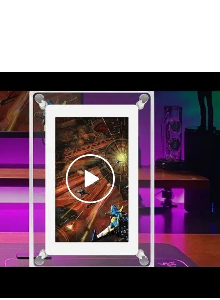 Acrylic Digital Frame (5 inch) - Transparent Photo Frame Design Digital Photo Frame-IPS HD Screen Photo/Music/Video Playback(5  Inch)