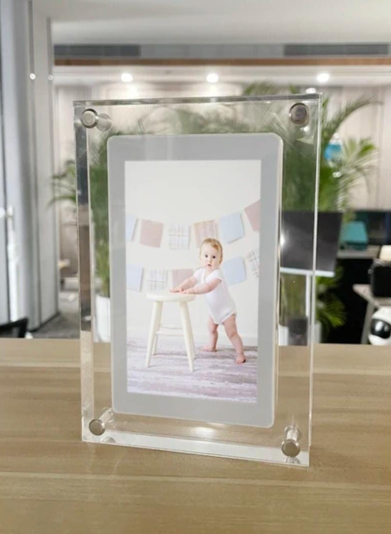 Acrylic Digital Frame (5 inch) - Transparent Photo Frame Design Digital Photo Frame-IPS HD Screen Photo/Music/Video Playback(5  Inch)