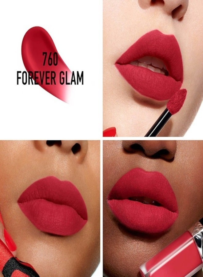 Rouge Dior Forever Liquid Lipstick 760 Forever Glam – 6ml | Ultra-Pigmented, Transfer-Proof, Long-Lasting Matte Finish