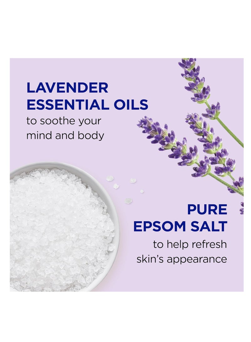 Dr Teal's Foaming Bath with Pure Epsom Salt, Soothe & Sleep with Lavender, 34 fl oz (Pack of 4) (Packaging May Vary)
