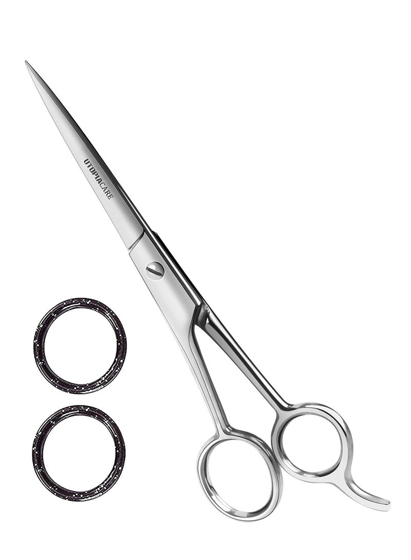 Utopia Care Hair Cutting and Hairdressing Scissors 6.5 Inch, Premium Stainless Steel shears with smooth Razor & Sharp Edge Blades, for Salons, Professional Barbers, Men & Women, Kids, Adults, & Pets.