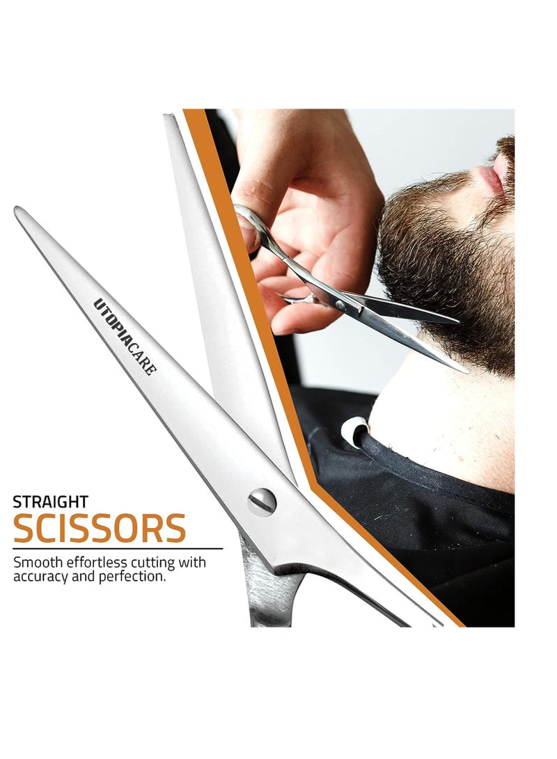 Utopia Care Hair Cutting and Hairdressing Scissors 6.5 Inch, Premium Stainless Steel shears with smooth Razor & Sharp Edge Blades, for Salons, Professional Barbers, Men & Women, Kids, Adults, & Pets.