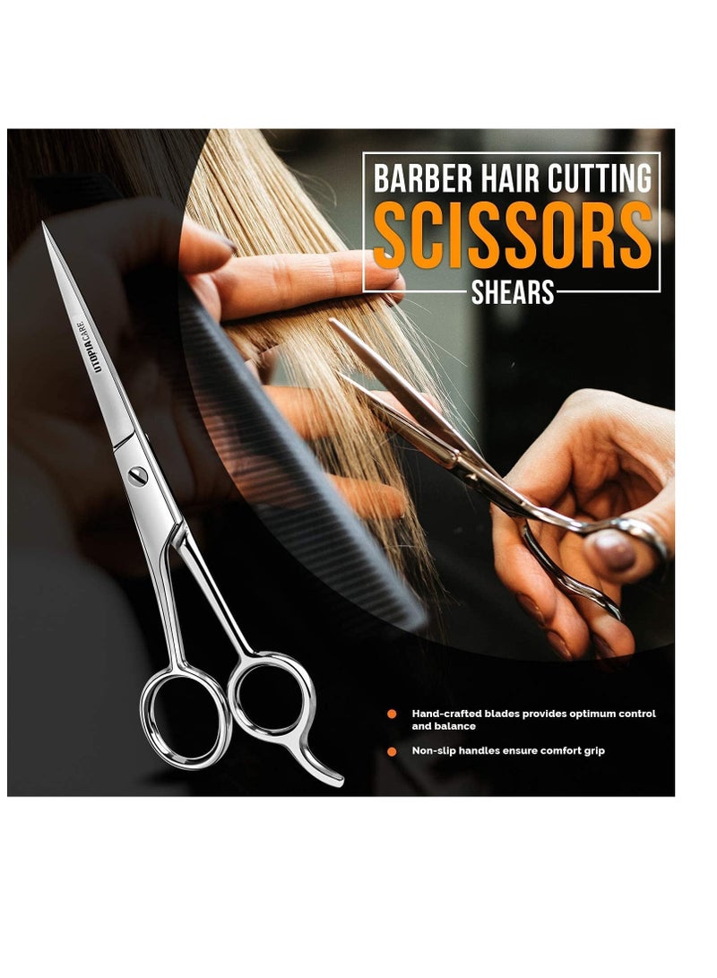 Utopia Care Hair Cutting and Hairdressing Scissors 6.5 Inch, Premium Stainless Steel shears with smooth Razor & Sharp Edge Blades, for Salons, Professional Barbers, Men & Women, Kids, Adults, & Pets.