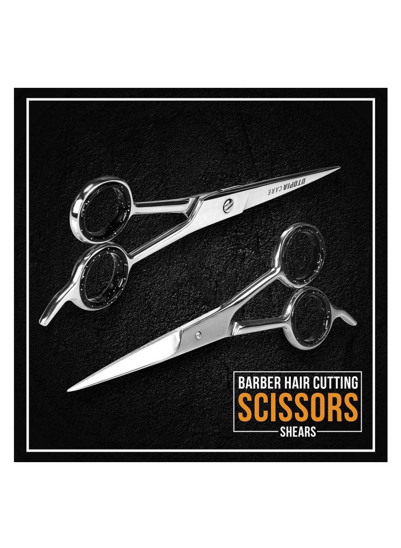 Utopia Care Hair Cutting and Hairdressing Scissors 6.5 Inch, Premium Stainless Steel shears with smooth Razor & Sharp Edge Blades, for Salons, Professional Barbers, Men & Women, Kids, Adults, & Pets.