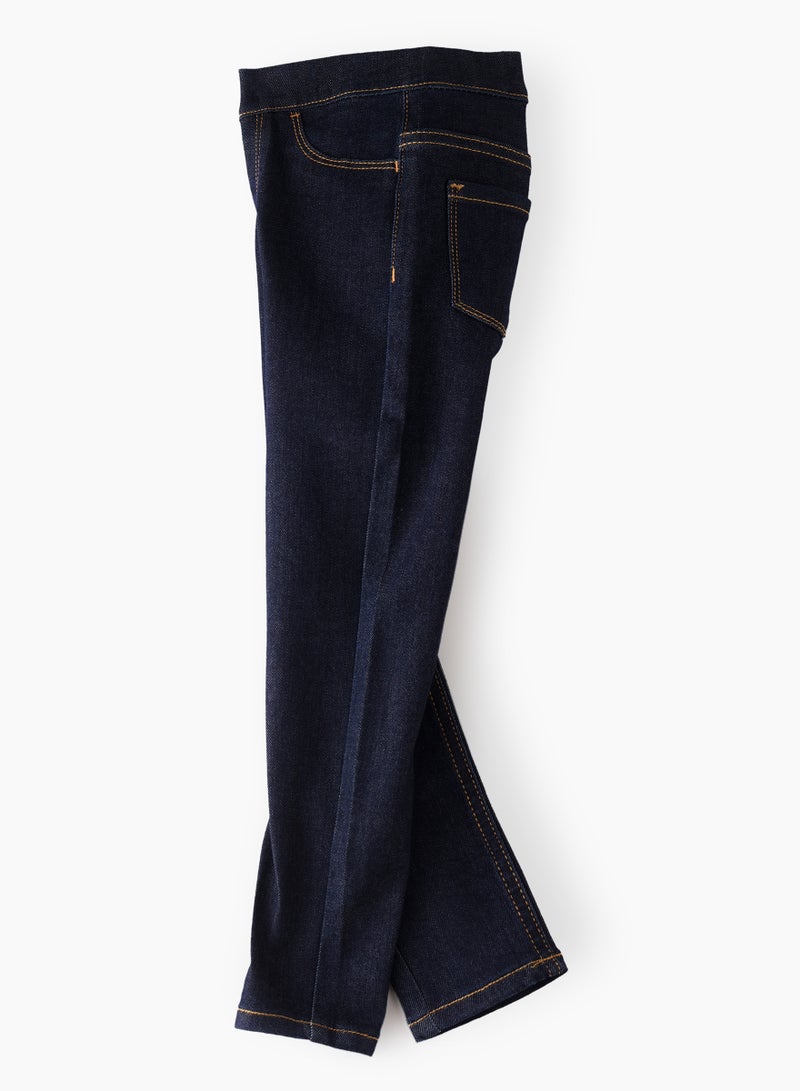 Denim Fun & Flexibility: Girls Stretchy Jeggings All-Day Comfort & Stylish Appeal