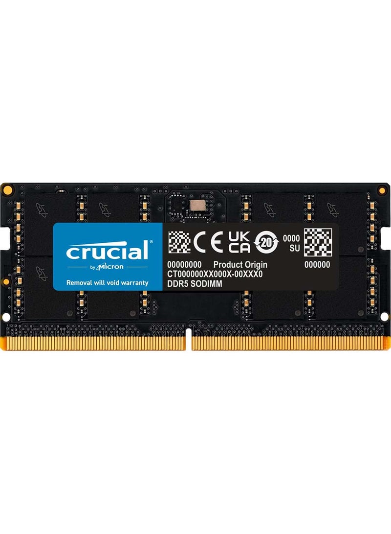 RAM 32GB DDR5 5600MHz (or 5200MHz or 4800MHz) Laptop Memory CT32G56C46S5