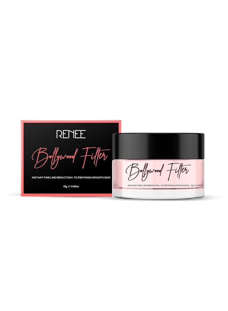 RENEE Bollywood Filter Face Primer 15gm  for a Flawless and Smooth Skin   Blurs Fine Lines  Wrinkles and Pores Instantly   Hydrating  Lightweight and Non sticky  Cruelty free